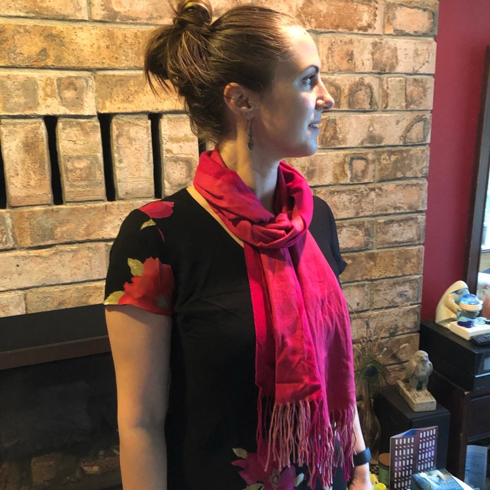 Pink Silk Pashmina